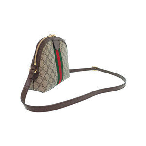 Gucci Ebony GG Shoulder Ophidia Brown Bag Canvas Beige Supreme